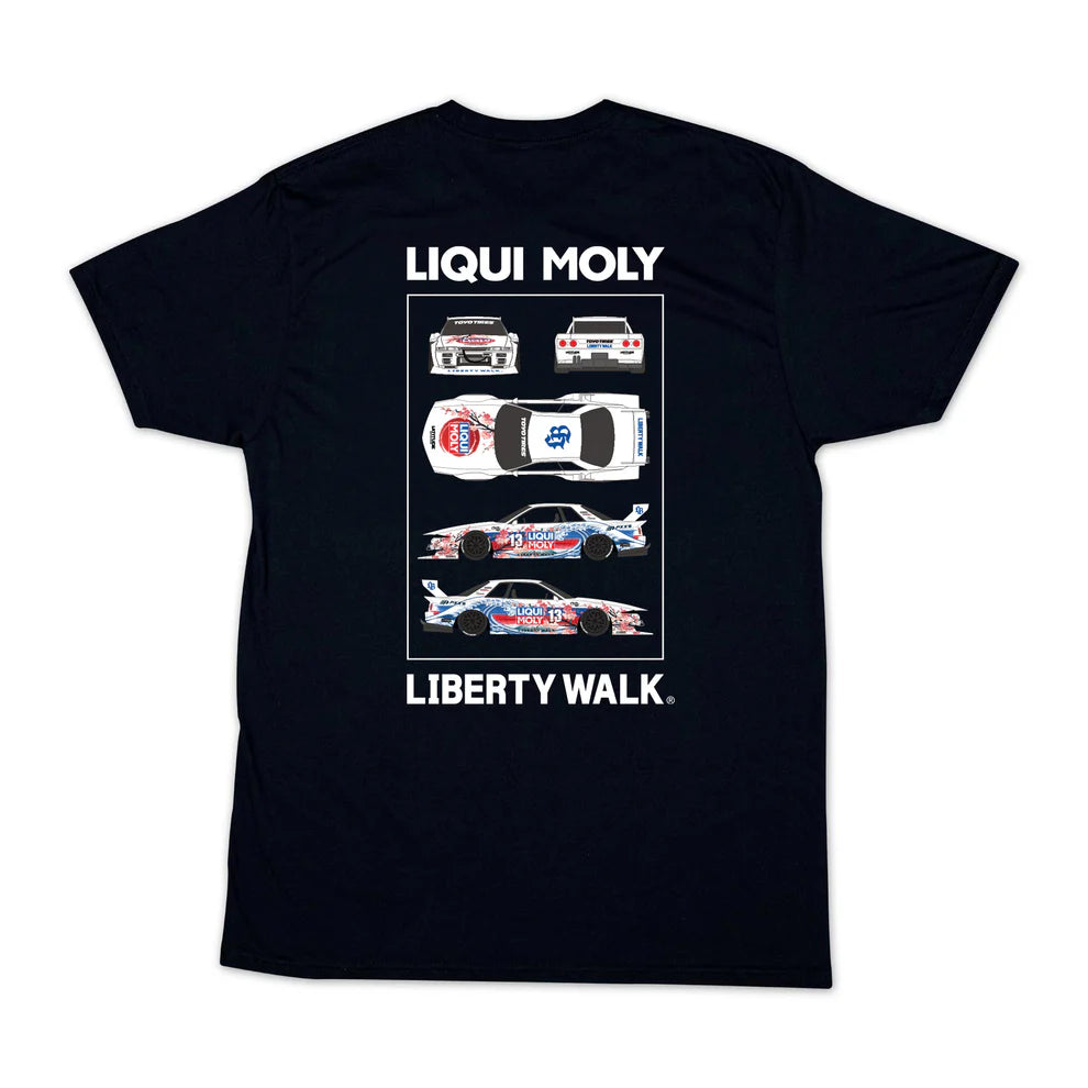 LIQUI MOLY x Liberty Walk Skyline GT-R R32 Limited Edition Tee – Black