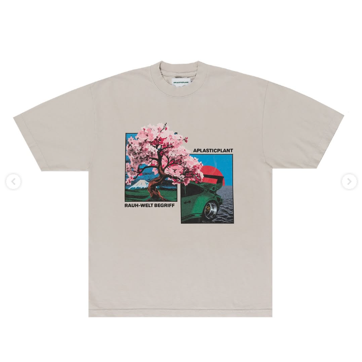 Rauh-Welt Begriff x aplasticplant Cherry Blossom Tee – Beige
