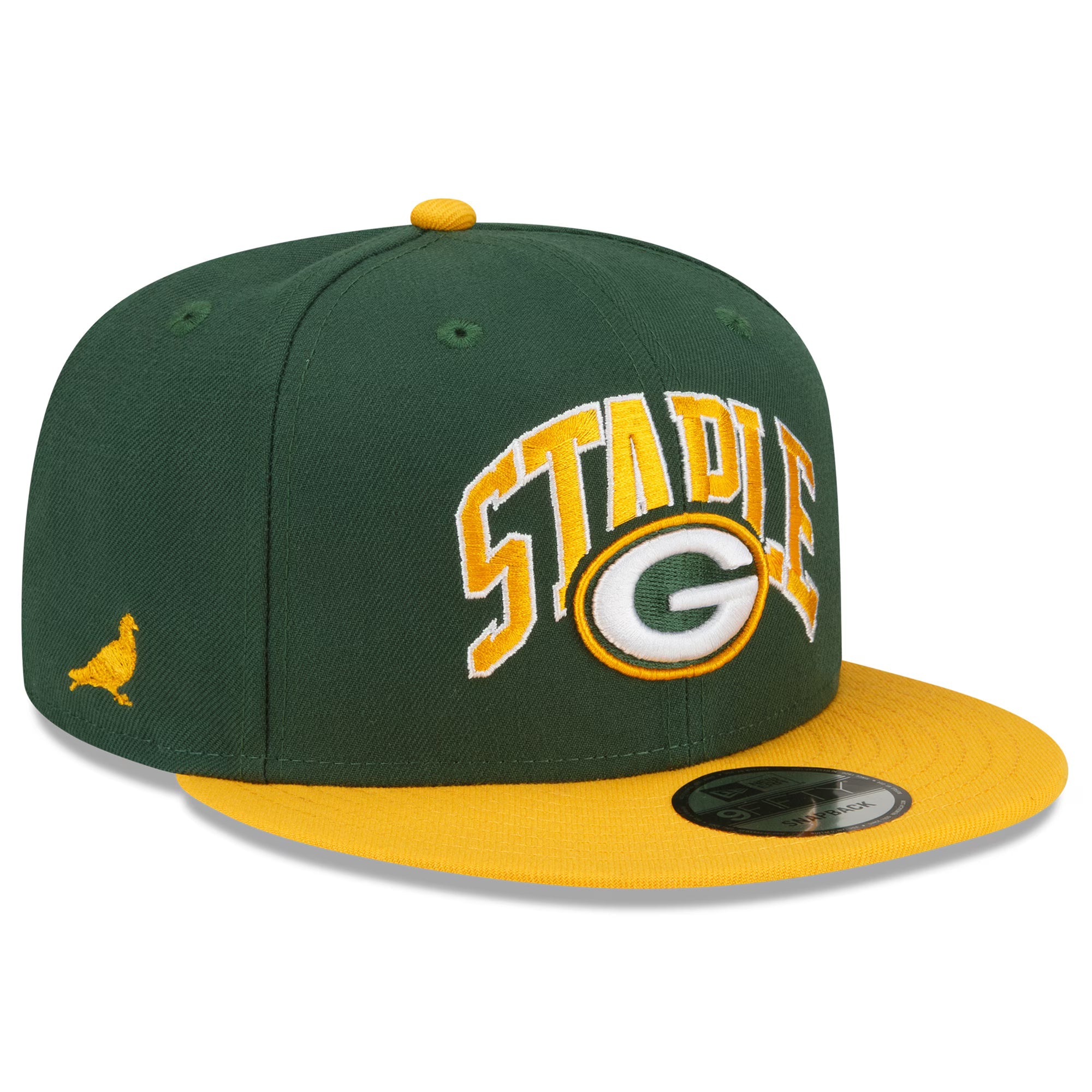 Green Bay Packers New Era NFL x Staple Collection 9FIFTY Snapback Adjustable Hat - Green/Gold