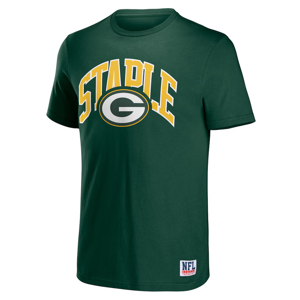 Green Bay Packers NFL x Staple Logo Lockup T-Shirt - Hunter Green