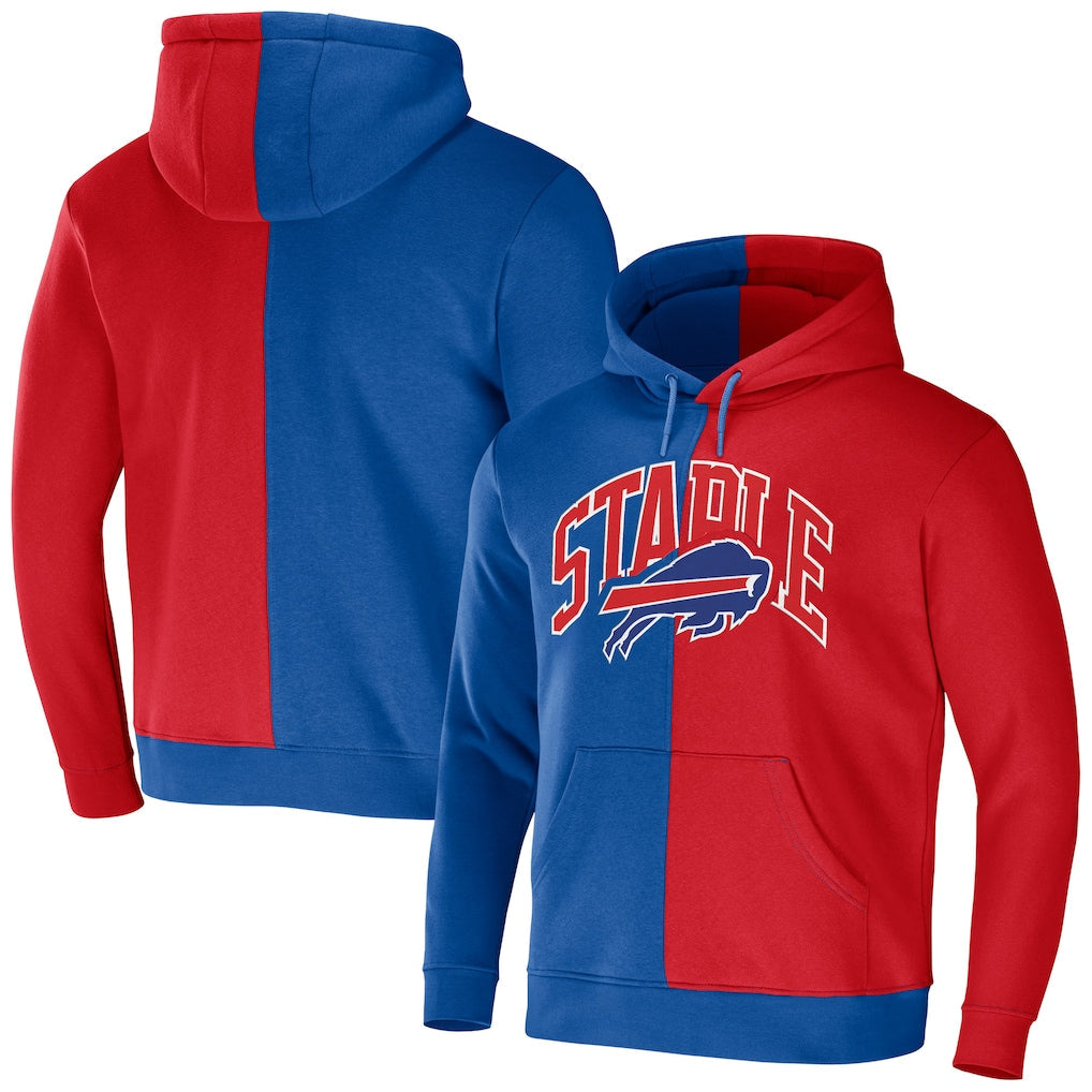 Buffalo Bills NFL x Staple Split Logo Pullover Hoodie - Royal